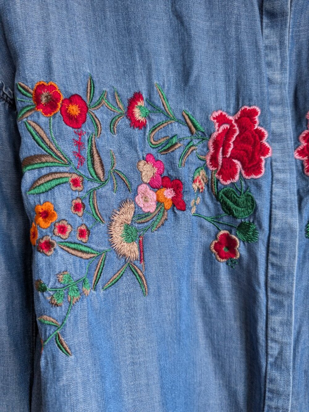 ONLY Sara long sleeve denim shirt blouse - Picture 5 of 9